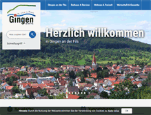 Tablet Screenshot of gingen.de